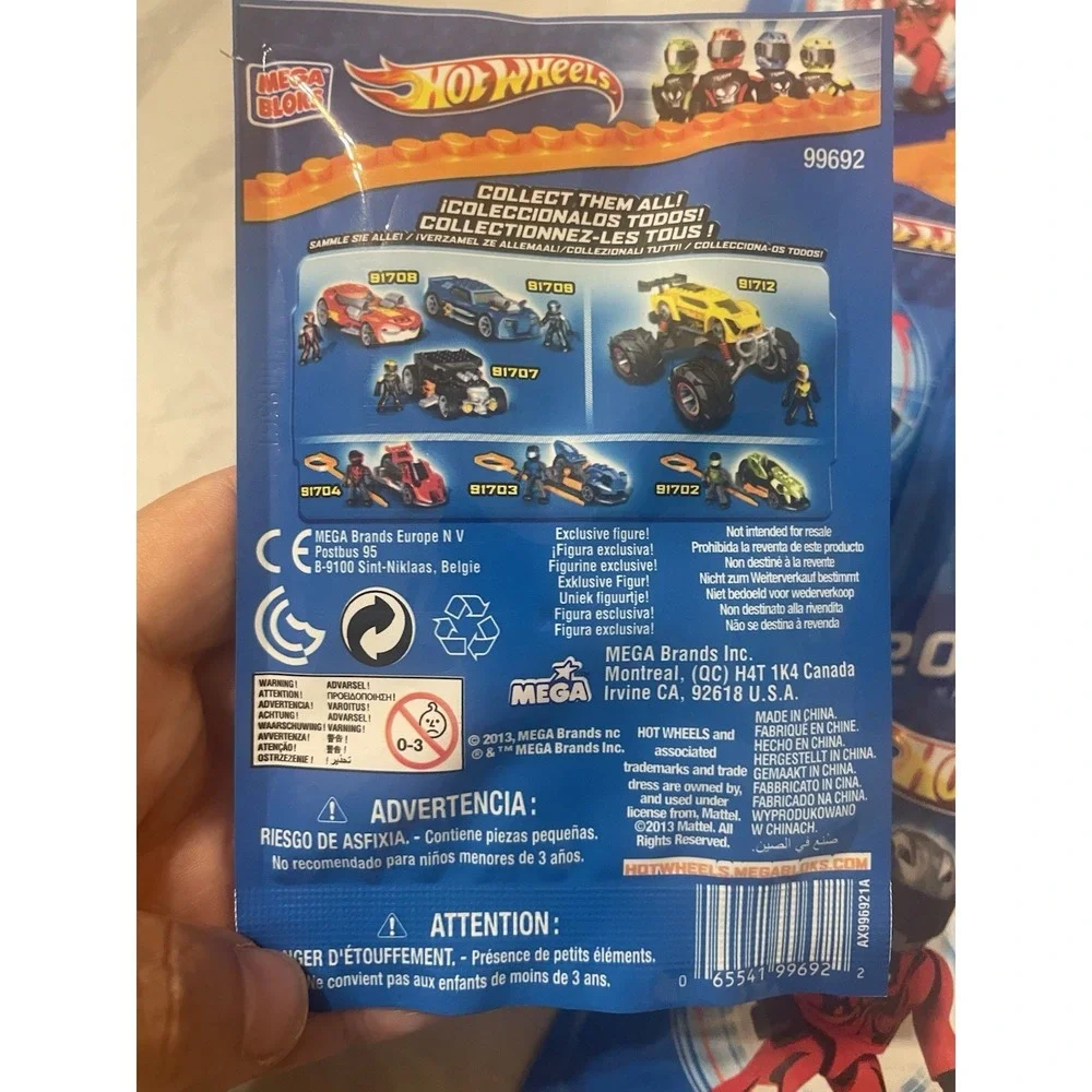 Hot Wheels Driver Mega Bloks 2013 Exclusive Figure NEW Sealed Pack 99692